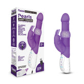 Rabbit Essentials Rechargeable Pleasure Pearls Rabbit Vibrator Purple with USB Rechargeable Body-Safe Silicone and LED Display Default Title VIBRATORS-RABBIT-MULTI